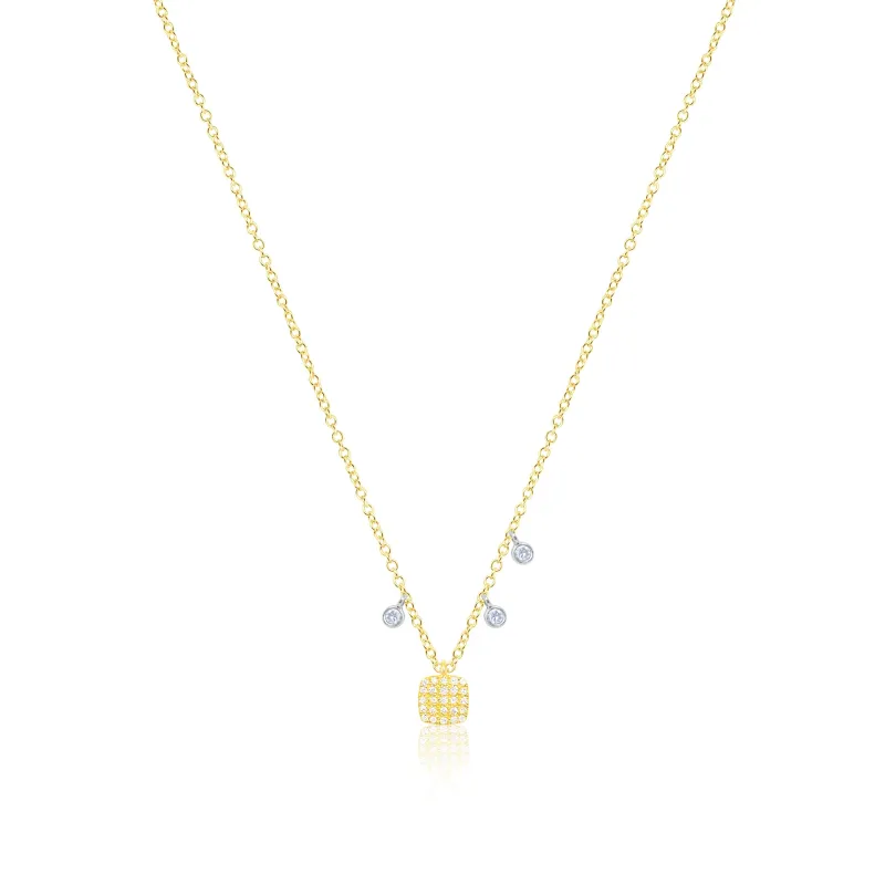 Yellow Gold Diamond Necklace sold by Meira T