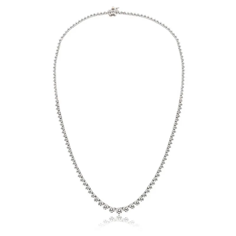 Lab Grown 8 carat Diamond Tennis Necklace GM sold by Meira T