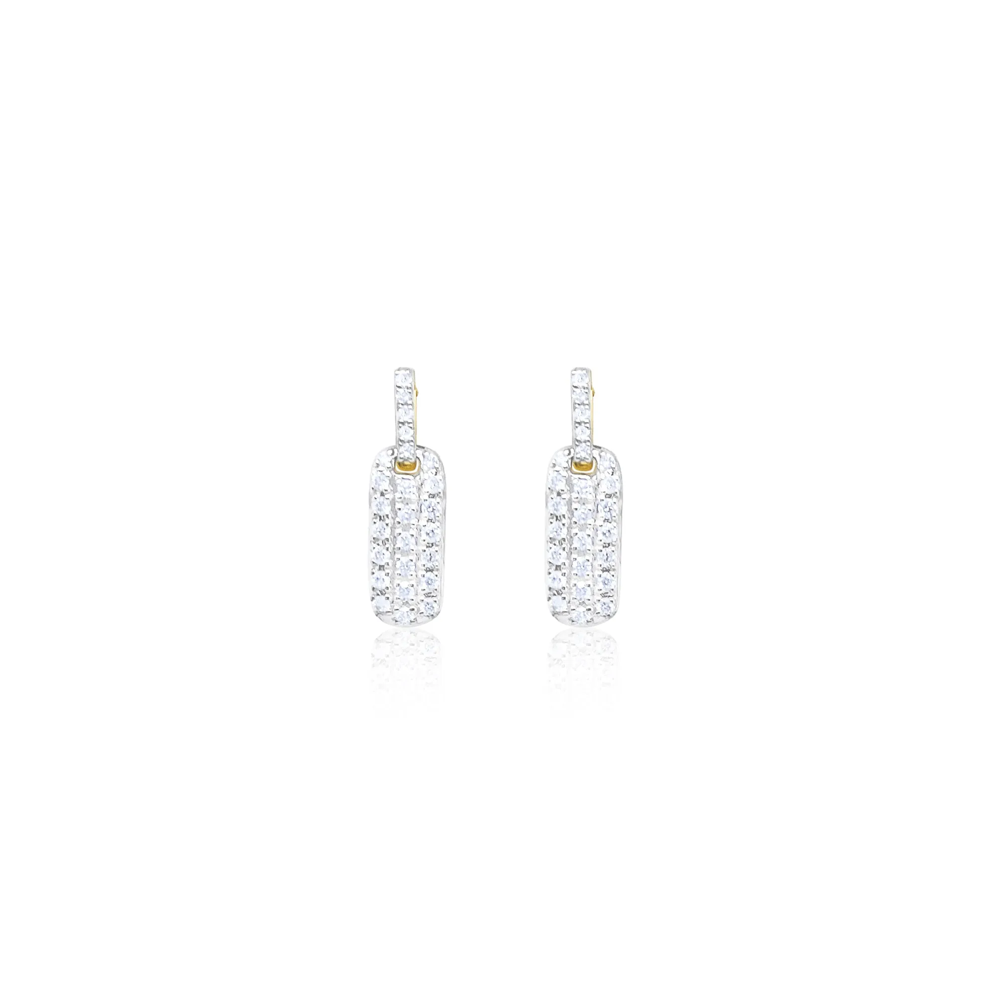 14kt White Gold Diamond Earrings sold by Meira T