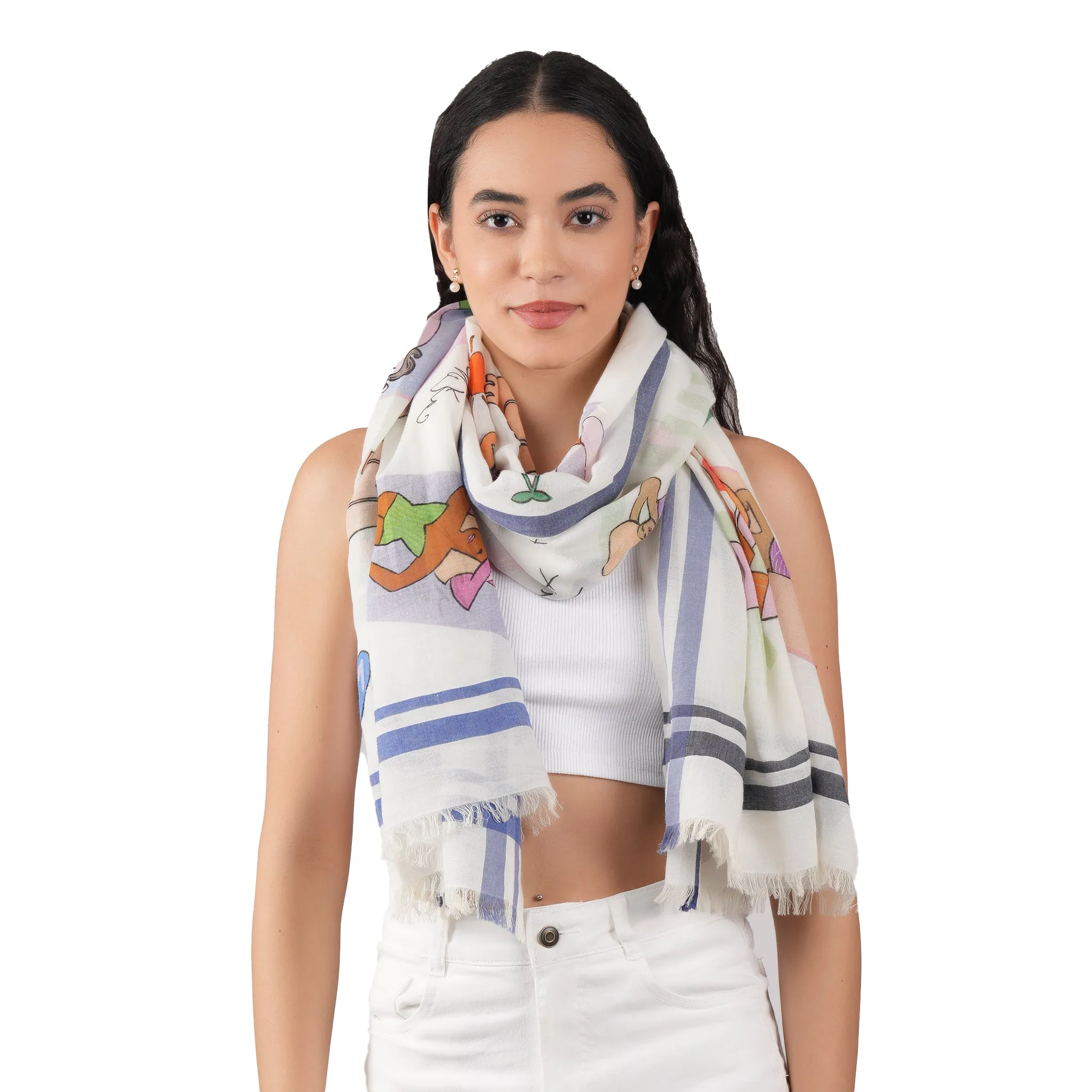 Seaside Day Dream Oversized Scarf sold by Meira T product image thumbnail 2