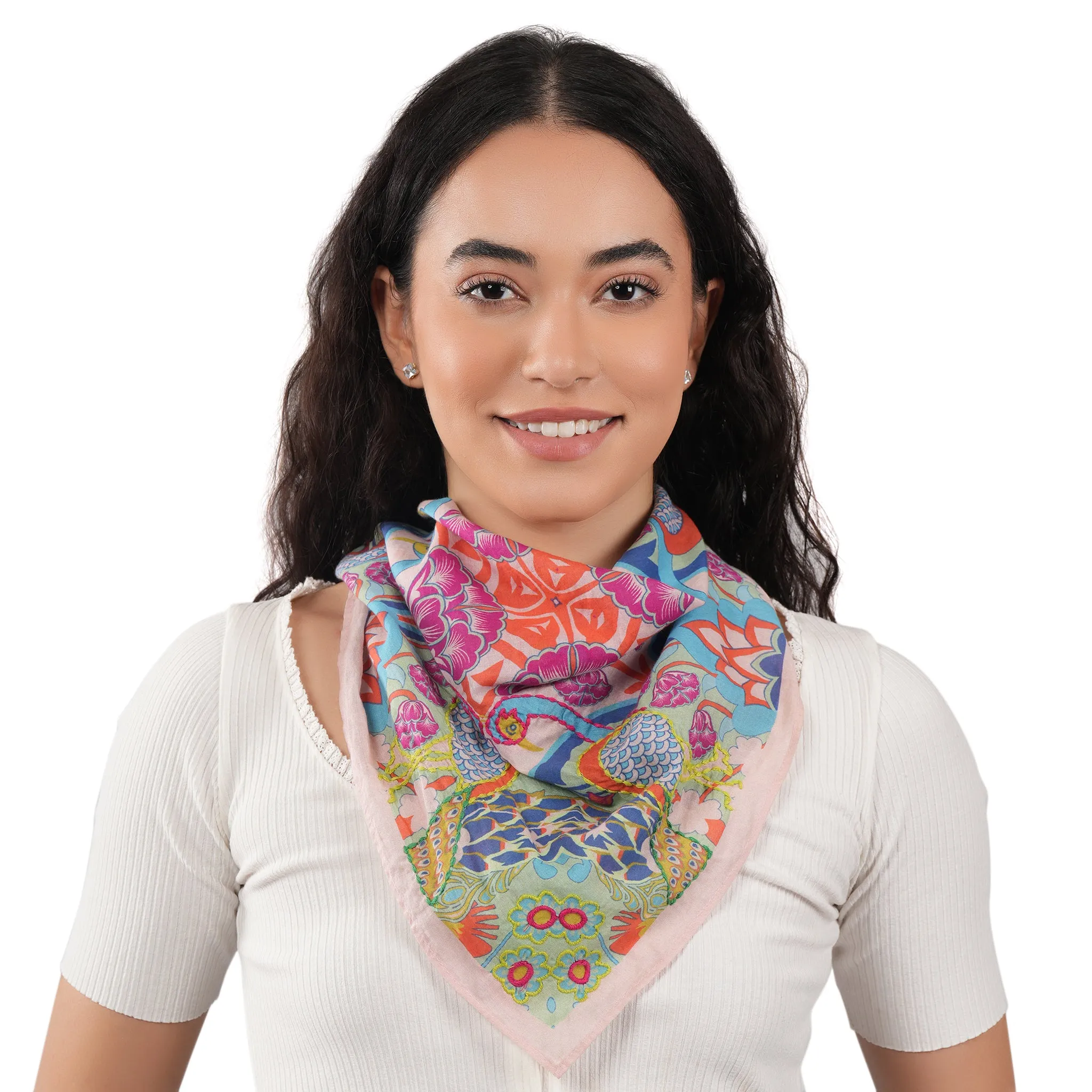 Kaleidoscope Blush Scarf sold by Meira T product image thumbnail 2