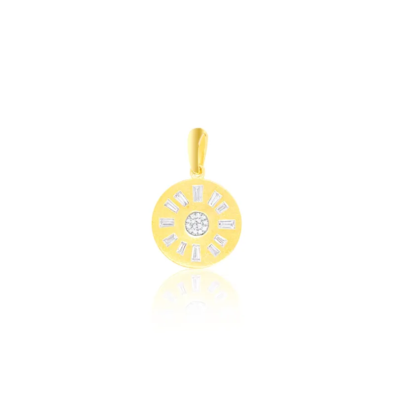 14kt Yellow Gold Multi Diamond Pendant sold by Meira T