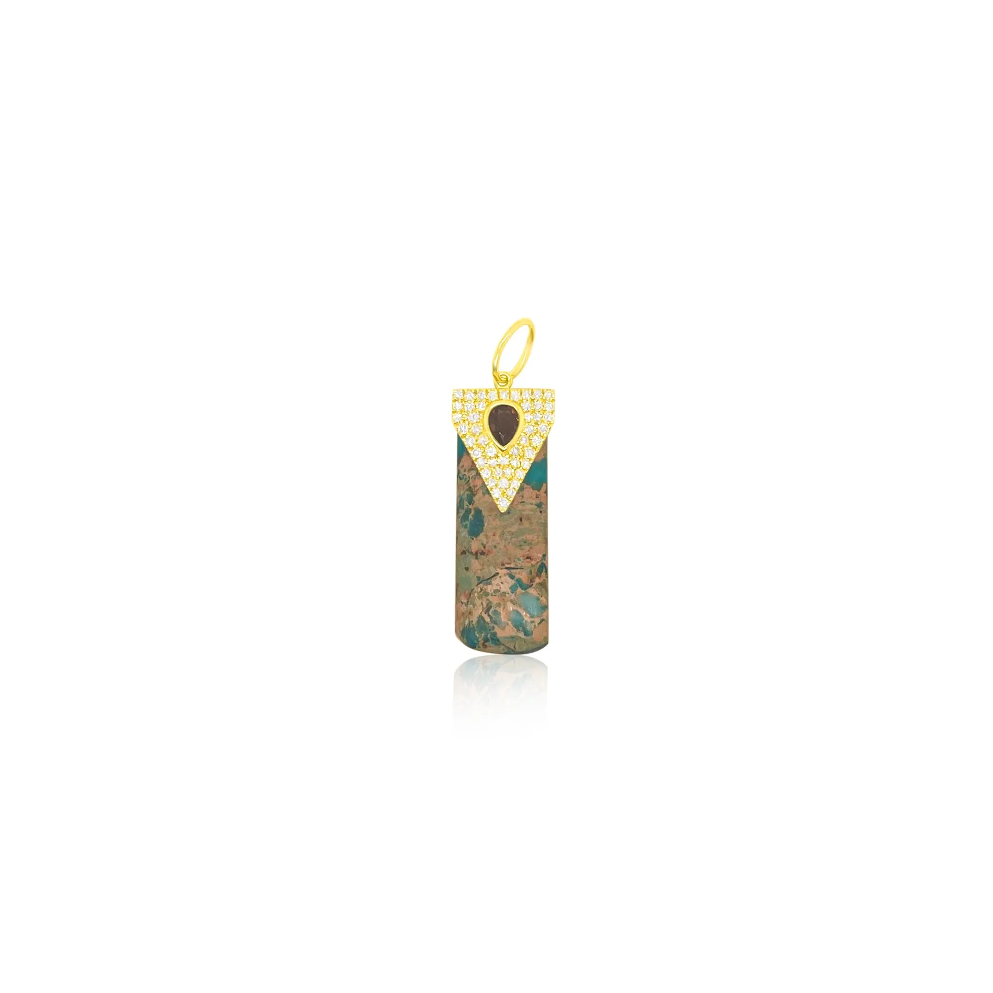 Yellow Gold Turquoise Charm Blue Sapphire sold by Meira T