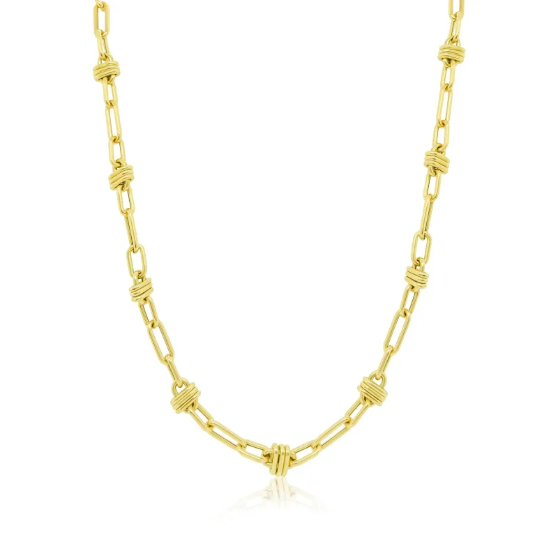 Yellow Gold Fancy Chunky Chain sold by Meira T