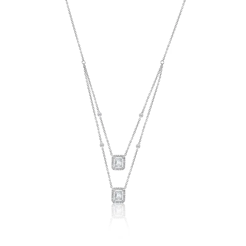 Double Layer Diamond Necklace *ONLINE EXCLUSIVE* sold by Meira T