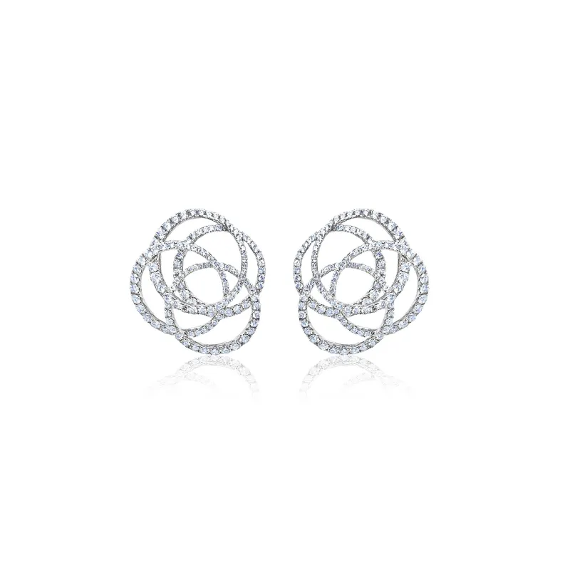 Abstract Diamond Encrusted Cocktail Earrings *ONLINE EXCLUSIVE* sold by Meira T