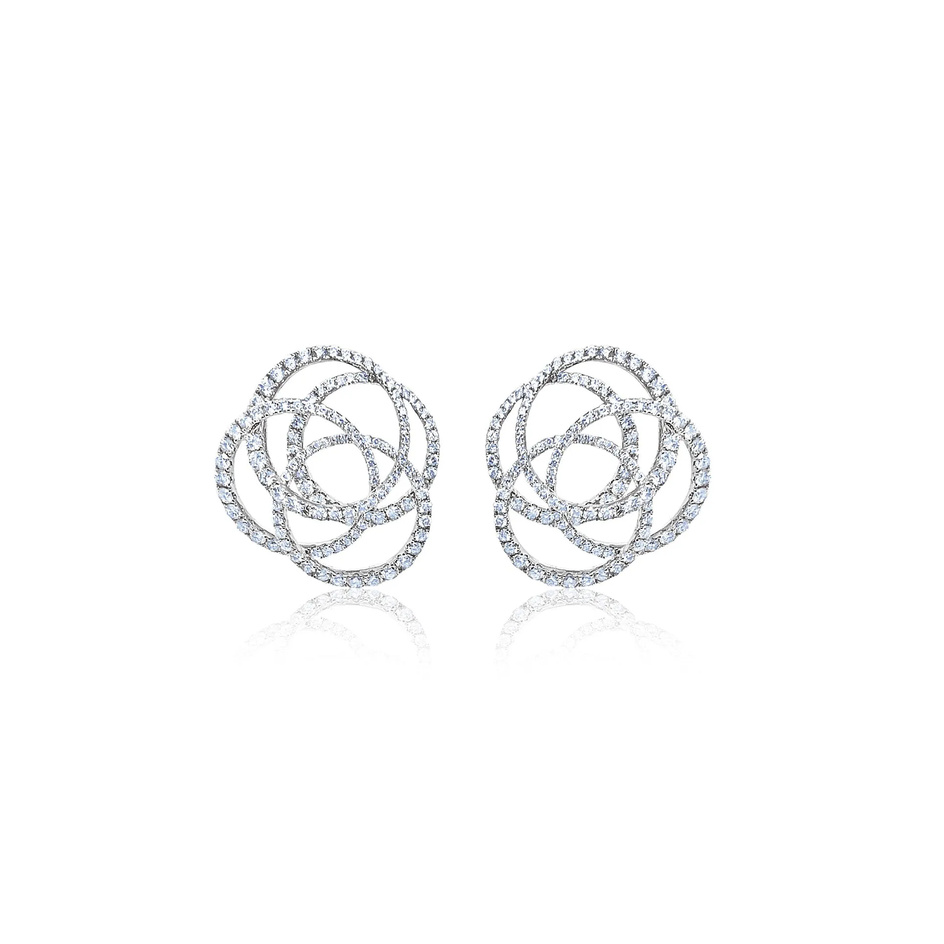 Abstract Diamond Encrusted Cocktail Earrings *ONLINE EXCLUSIVE* sold by Meira T