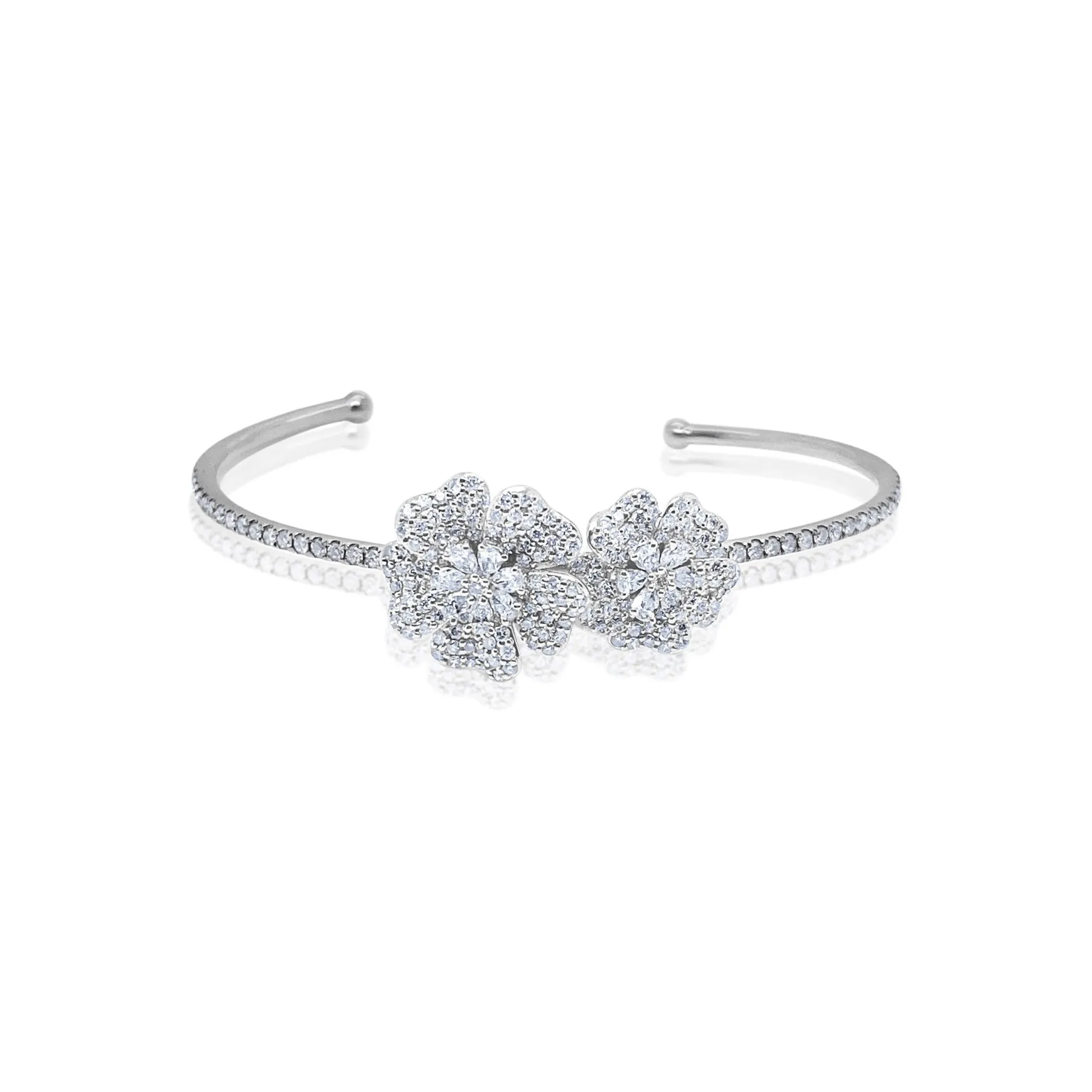 Diamond Flower Bracelet sold by Meira T