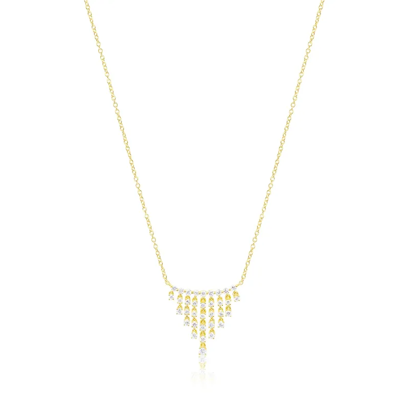 14kt Yellow Gold Lab Grown Diamond Necklace sold by Meira T