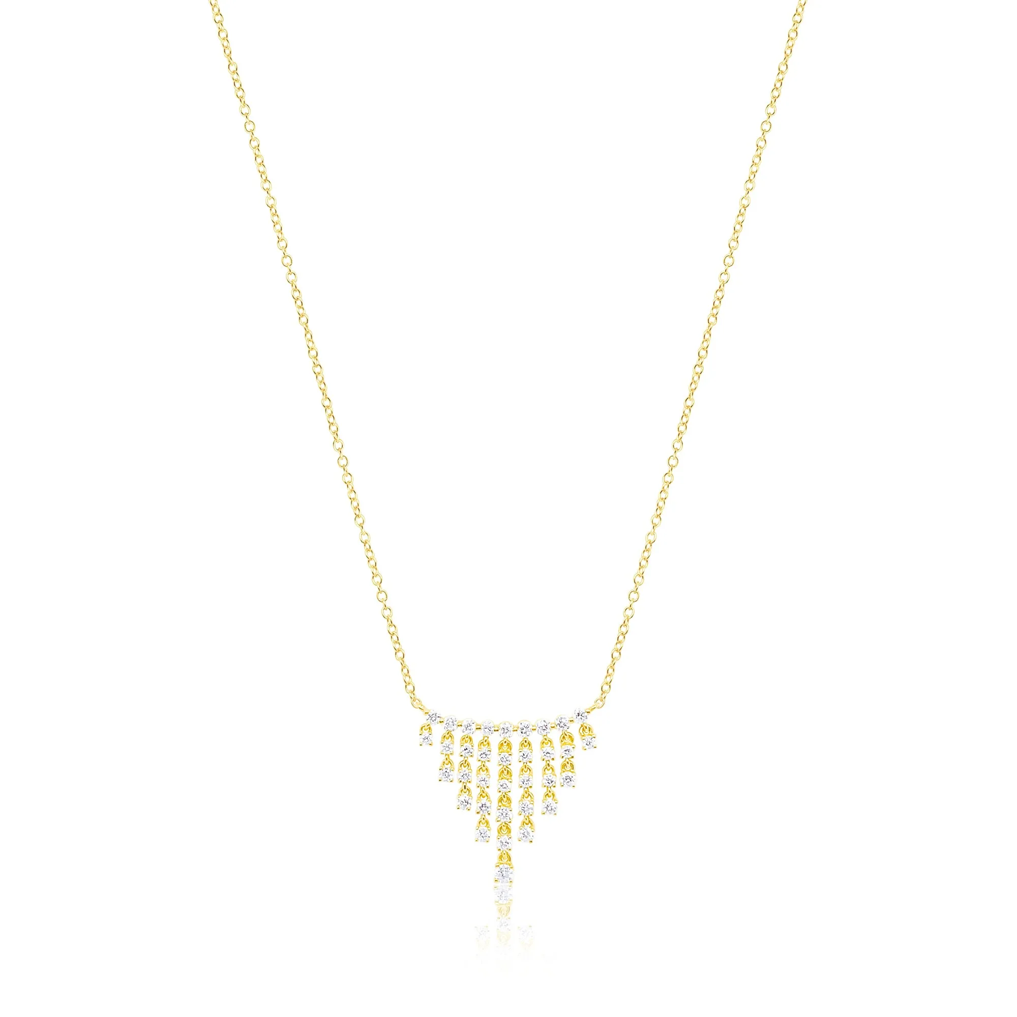 14kt Yellow Gold Lab Grown Diamond Necklace sold by Meira T