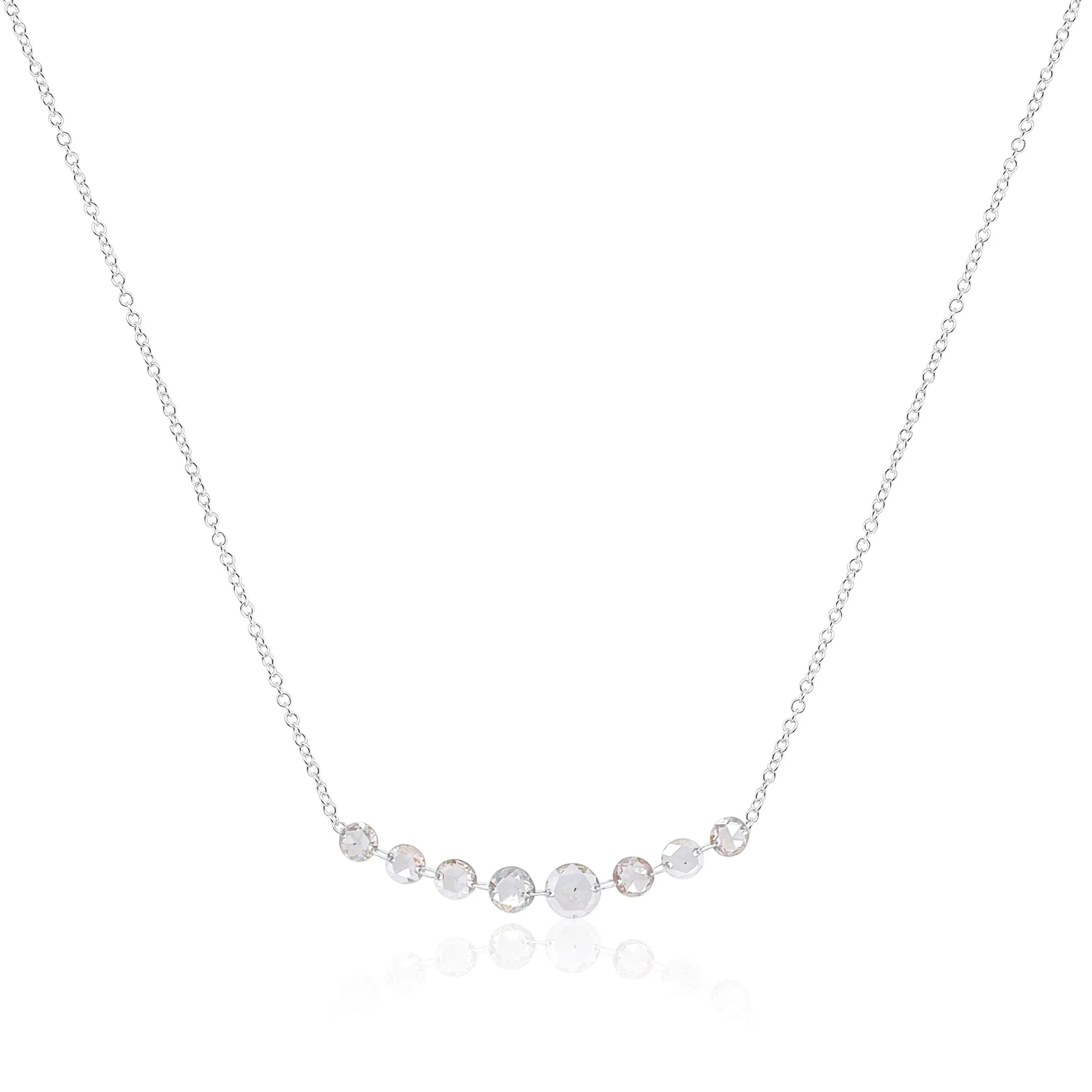 White Gold Brown Diamond Necklace sold by Meira T