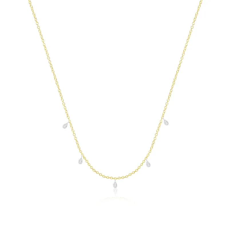 14kt Yellow Gold Layering Diamond Necklace sold by Meira T