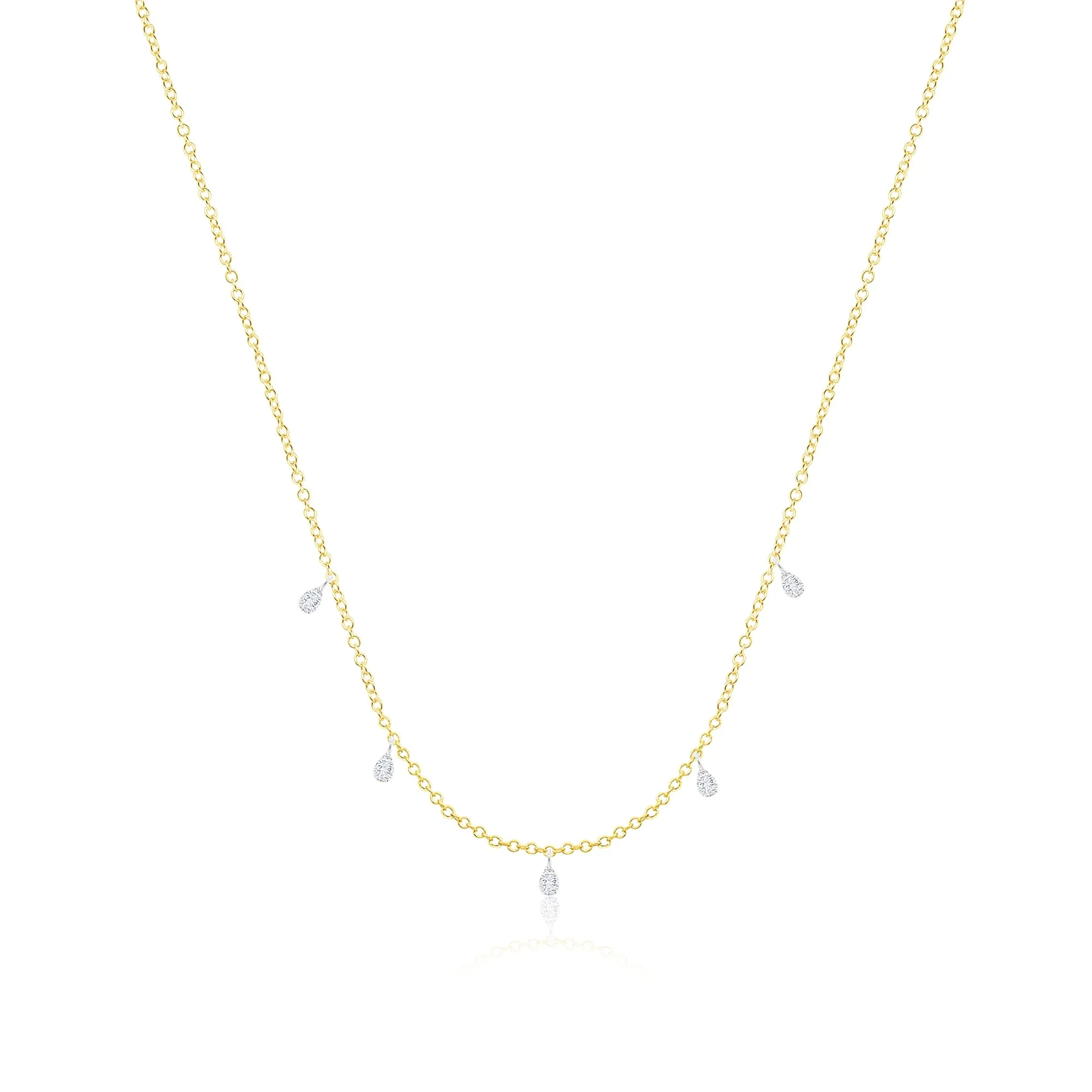 14kt Yellow Gold Layering Diamond Necklace sold by Meira T