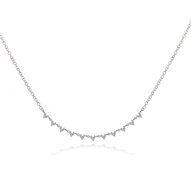 Meira T White Gold Choker Layering piece sold by Meira T