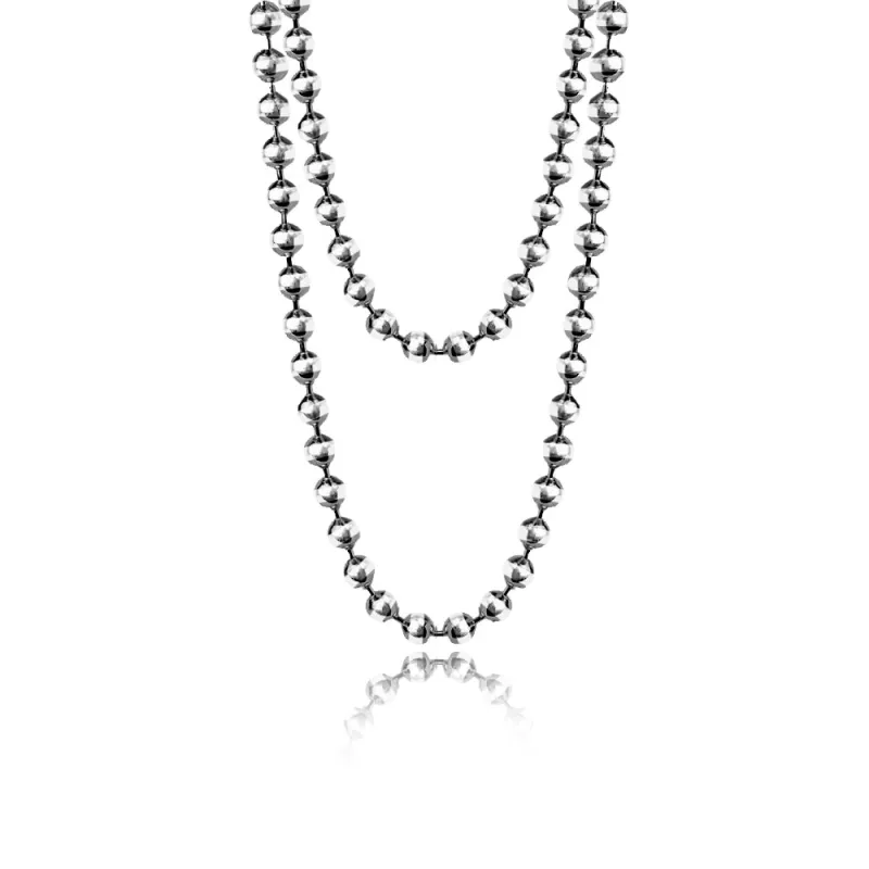 Silver Ball Chain Necklace sold by Meira T