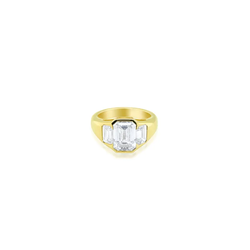 14kt Yellow Grown 4ct Lab Grown Diamond Ring sold by Meira T