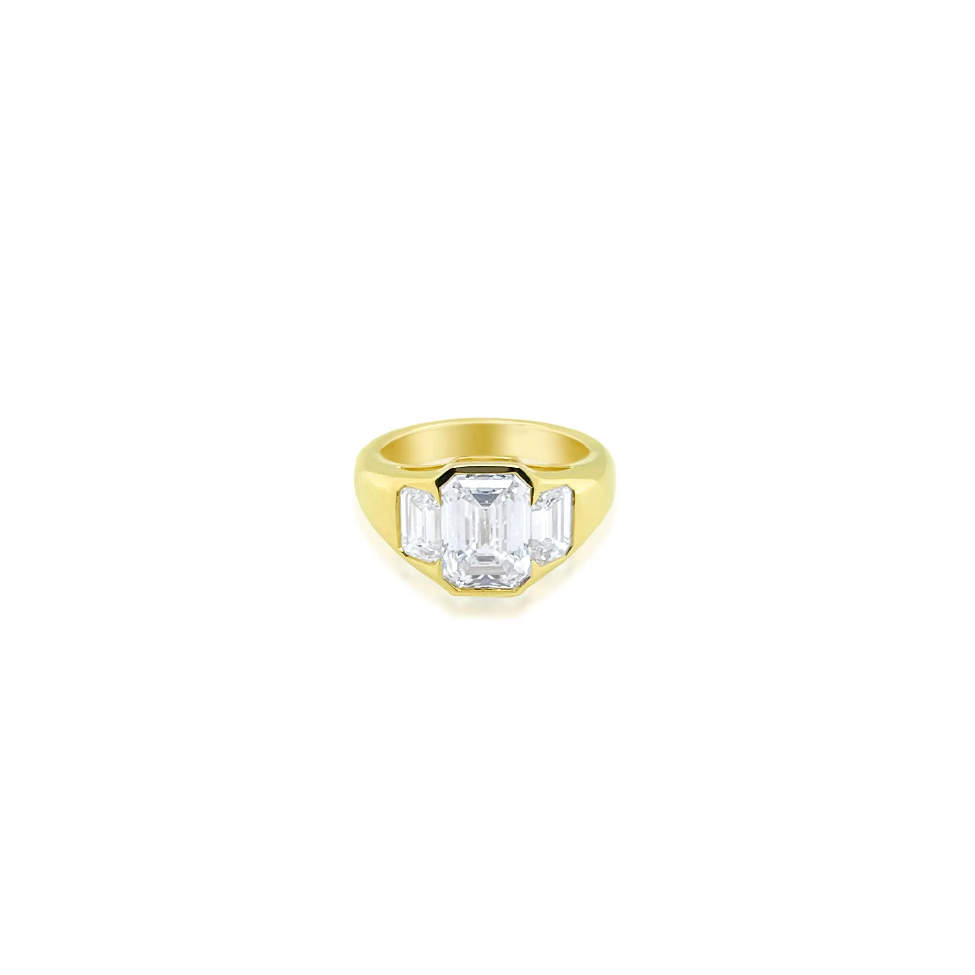 4ct Emerald Cut Lab Grown Diamond Ring sold by Meira T