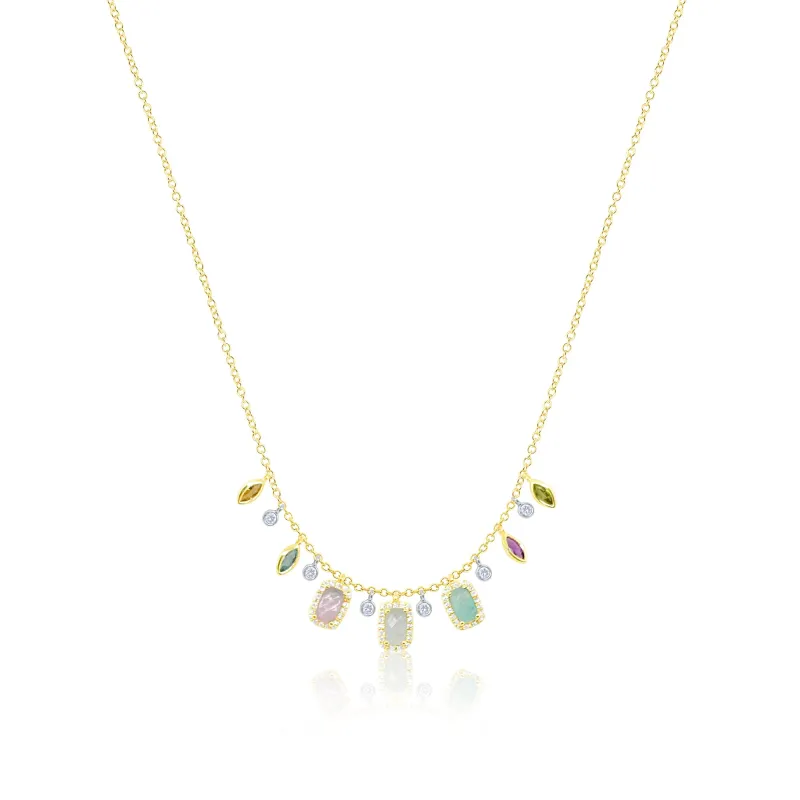 Yellow Gold Pastel Necklace sold by Meira T