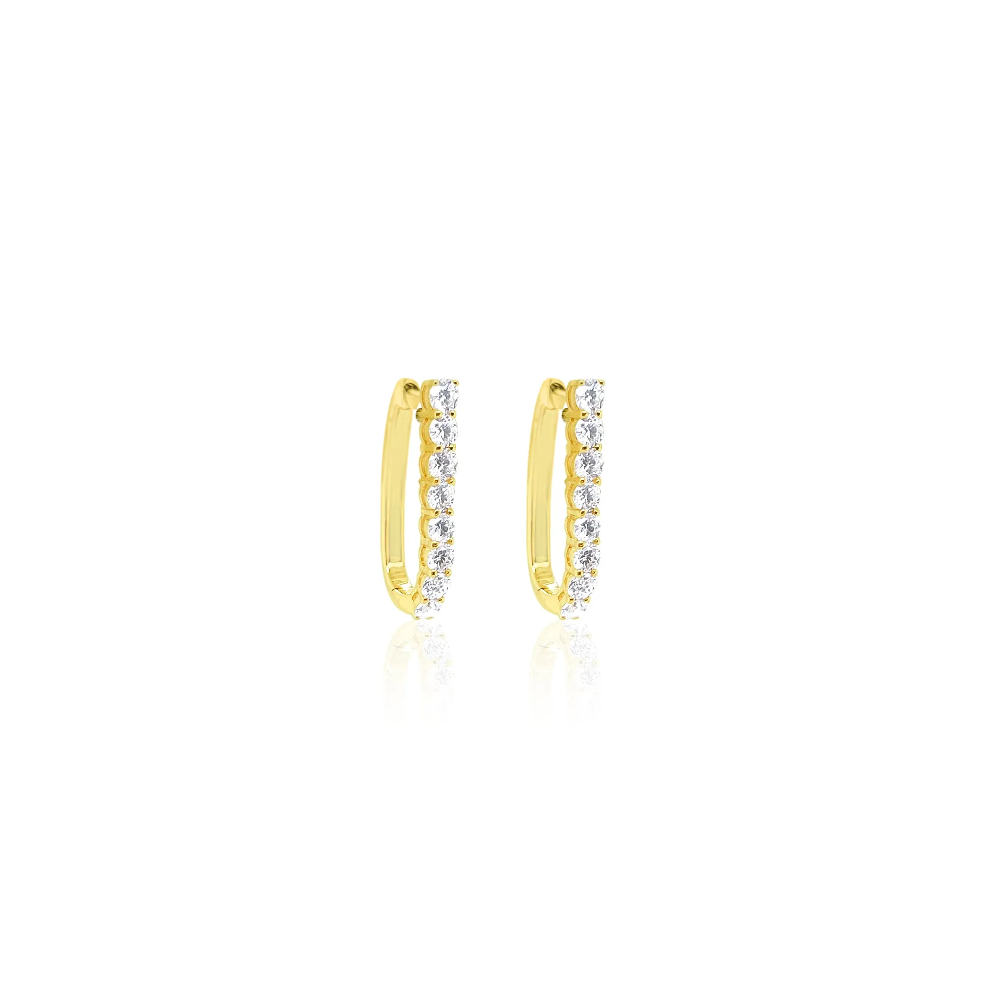 Yellow Gold Diamond Hoops sold by Meira T