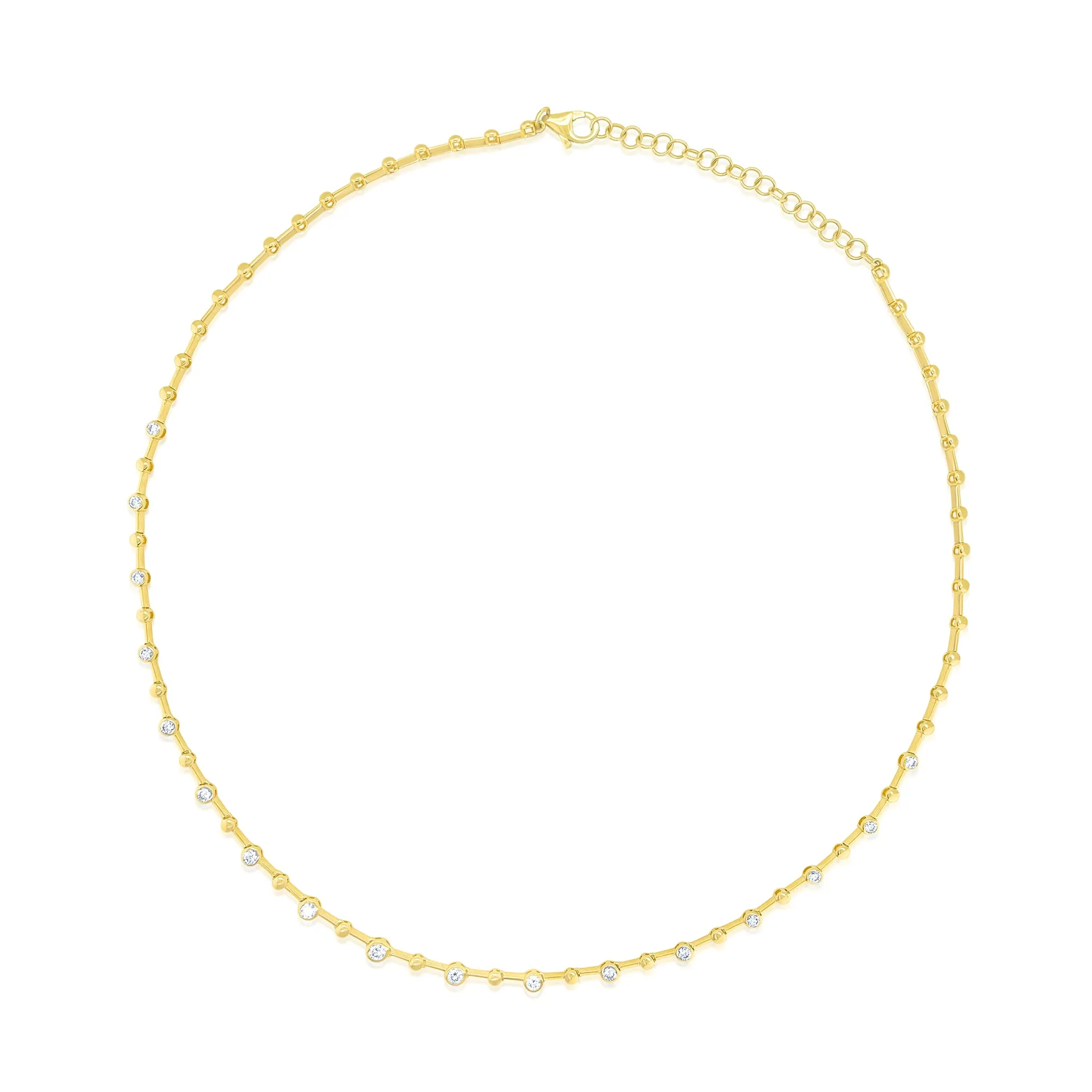 Bezel Station Necklace sold by Meira T