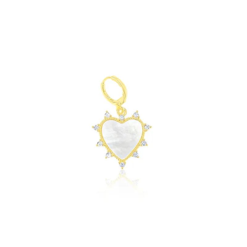 Pearl Heart Charm sold by Meira T