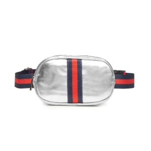 Silver Metallic Belt Bag sold by Meira T