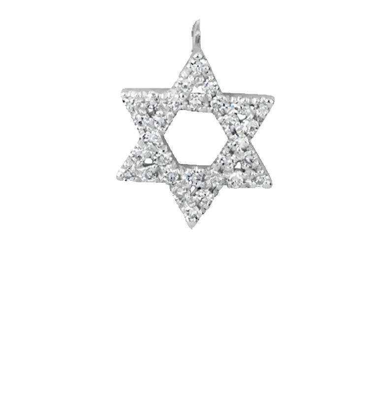 Medium Size Star of David Diamond Pendant sold by Meira T