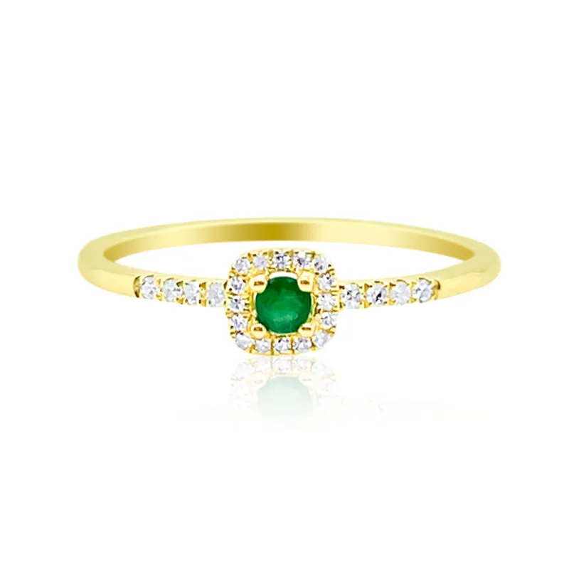 Yellow Gold Emerald Ring size 6.5 sold by Meira T