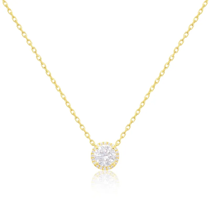 Yellow Gold Lab Grown Diamond Necklace sold by Meira T