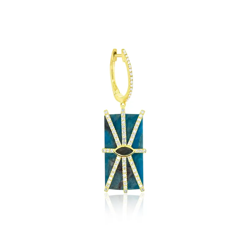 14kt Yellow Gold Diamond and Citrine and Apatite Charm sold by Meira T