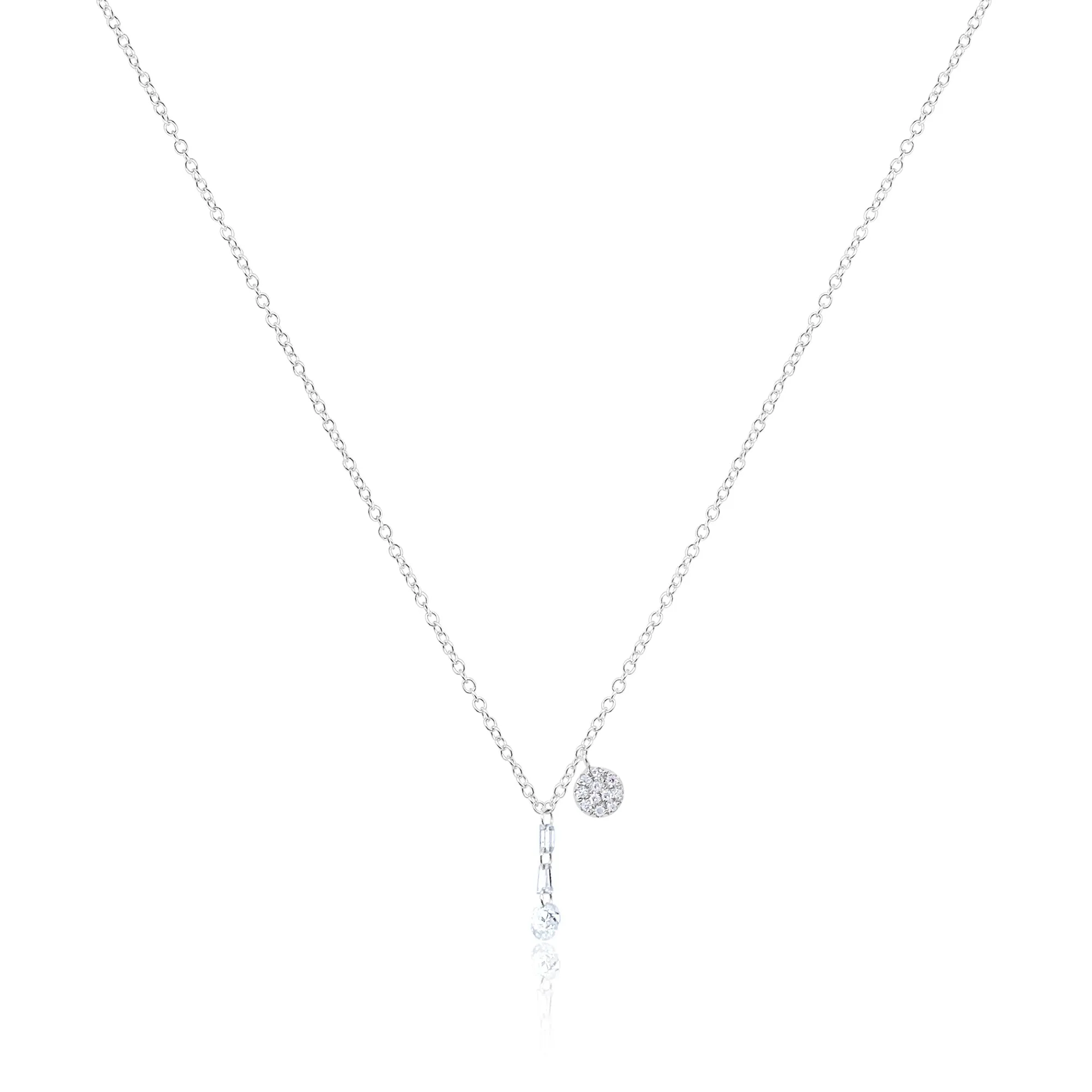 Delicate Diamond Drop Necklace sold by Meira T