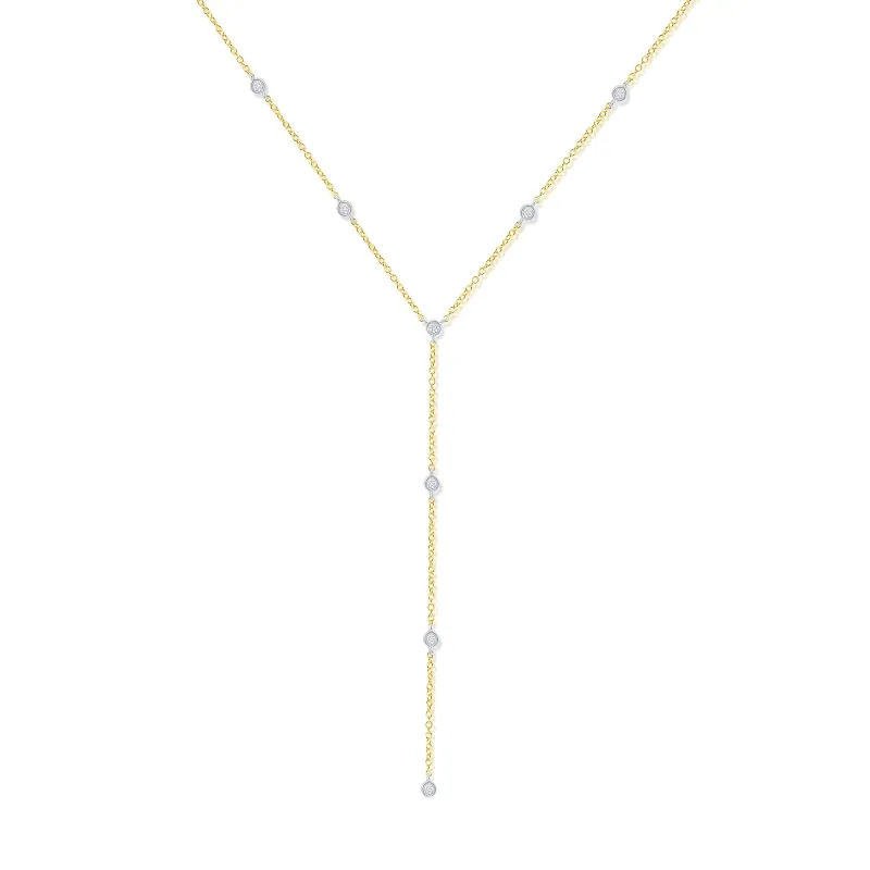 Yellow Gold Lariat made by Meira T