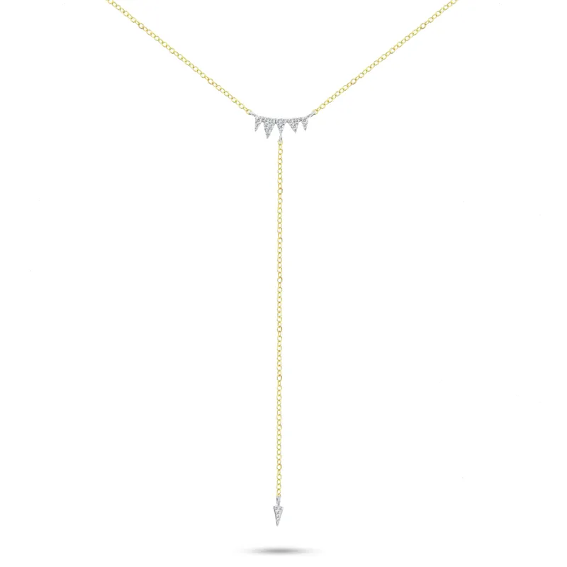 Spike Bar Lariat Necklace made by Meira T