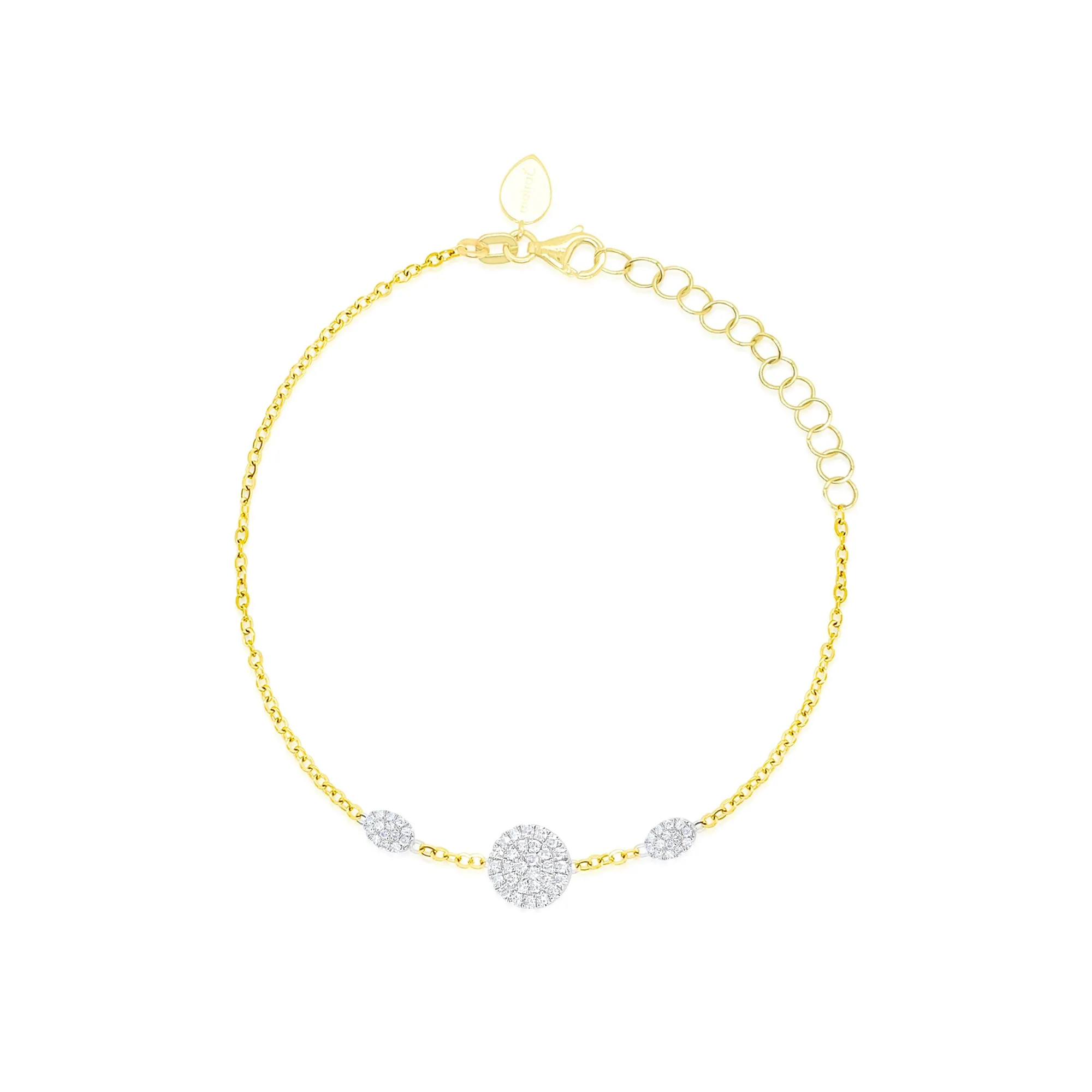 Yellow Gold Chain and Disc Bracelet sold by Meira T