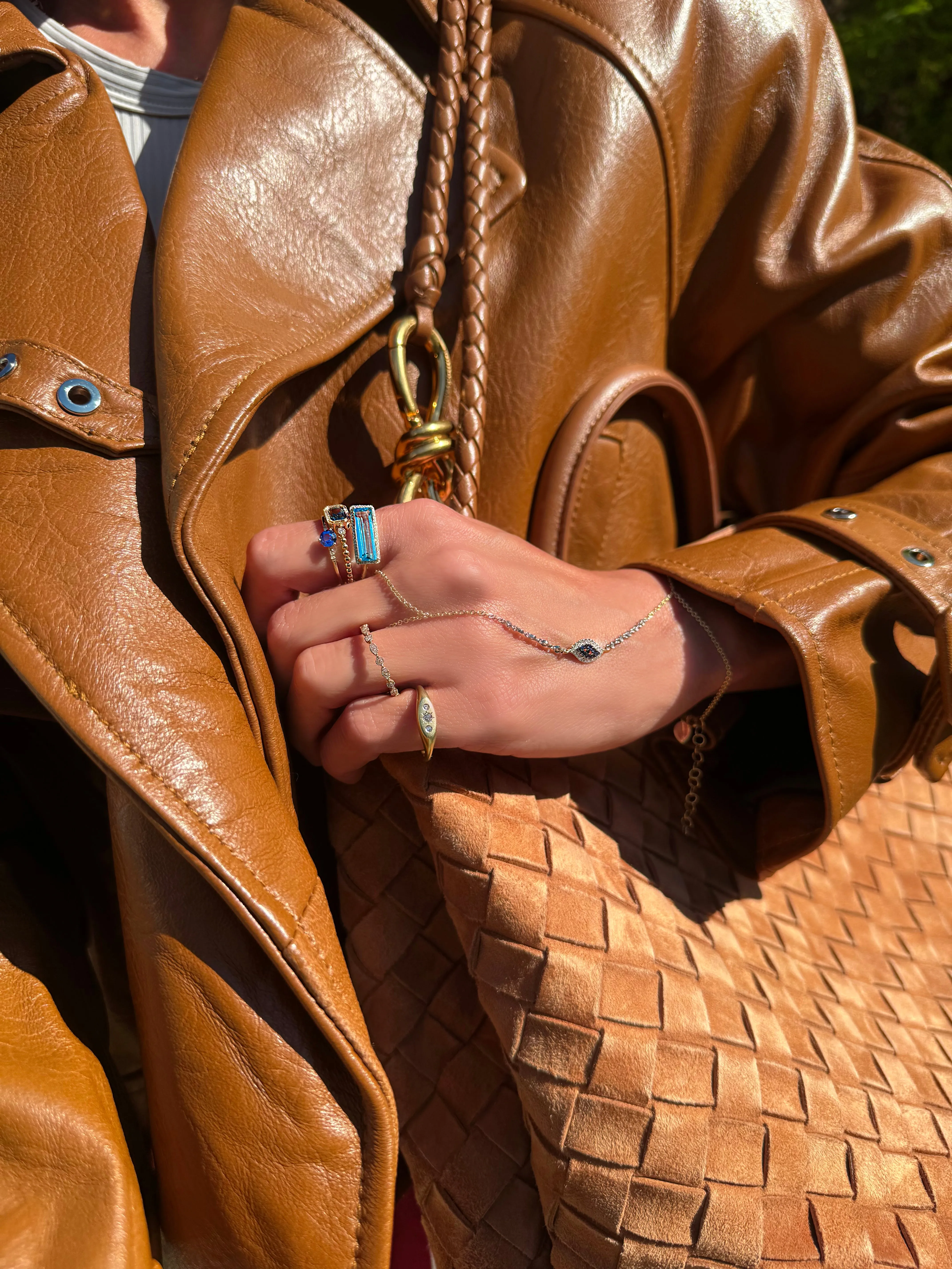 Evil Eye Diamond Handchain sold by Meira T product image thumbnail 2