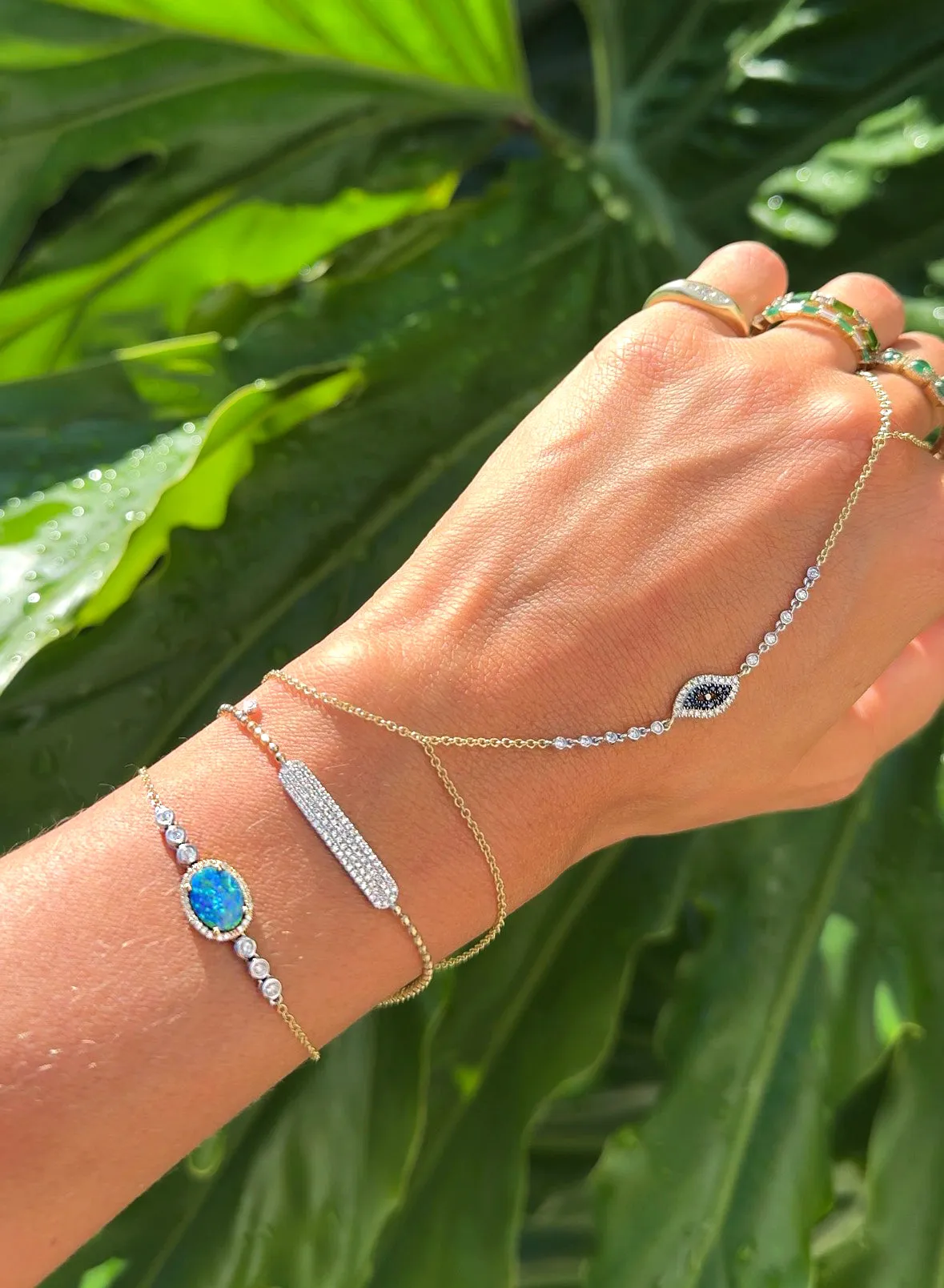 Spot Chain Bar Bracelet sold by Meira T product image thumbnail 2