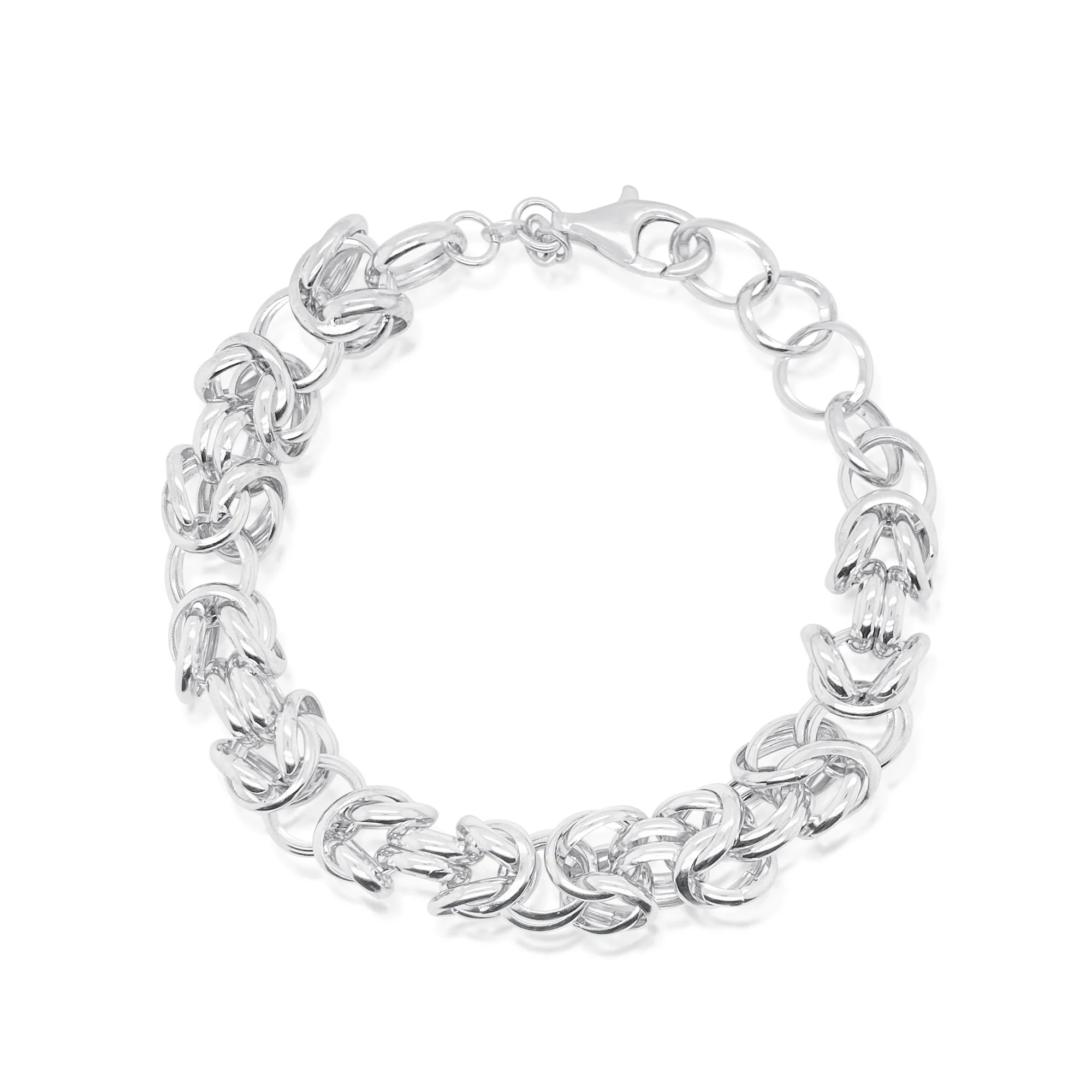 Silver Interlocking Rings Bracelet sold by Meira T