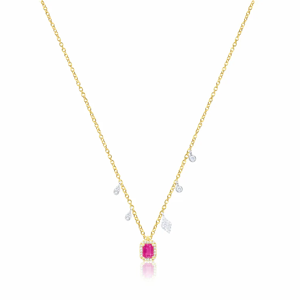 Pink Sapphire Necklace sold by Meira T