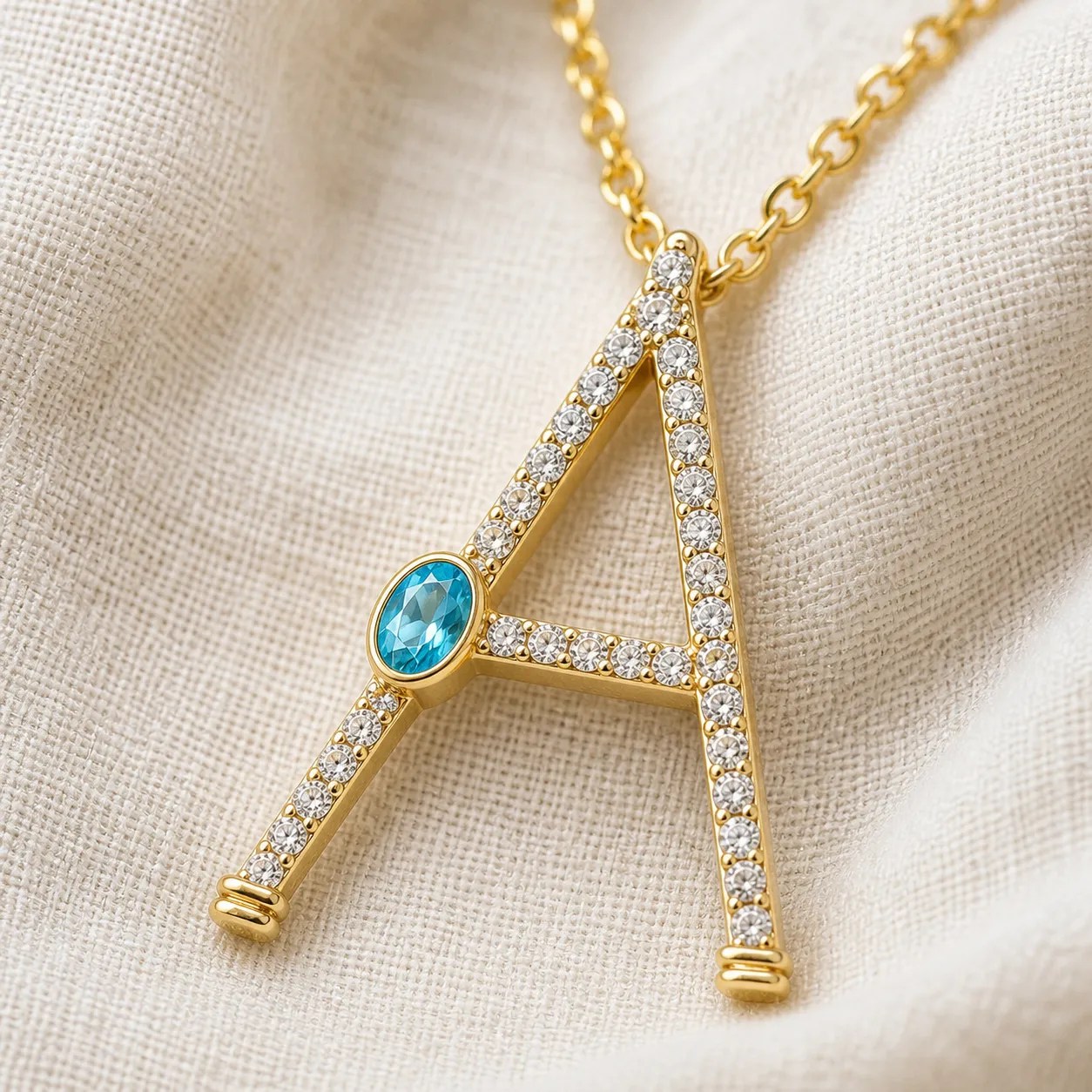Initial and Birthstone Necklace sold by Meira T product image thumbnail 3