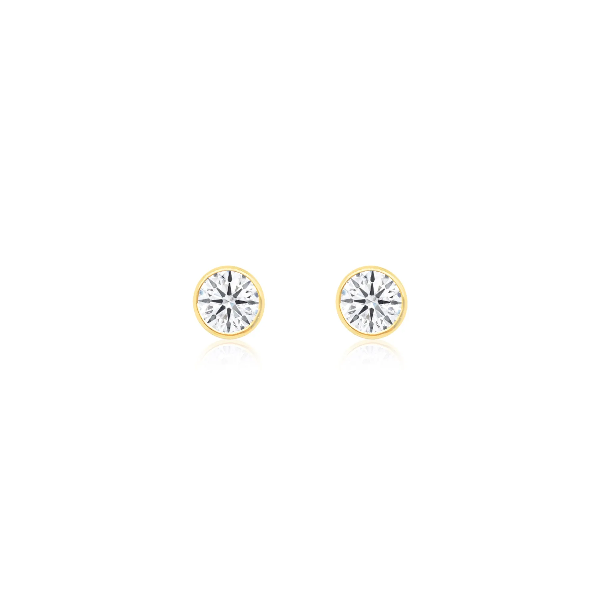 14kt Yellow Gold 2ct Lab Diamond Studs sold by Meira T