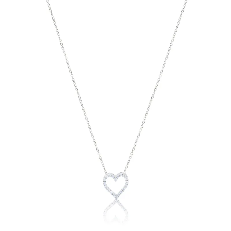 Diamond Heart Necklace made by Meira T