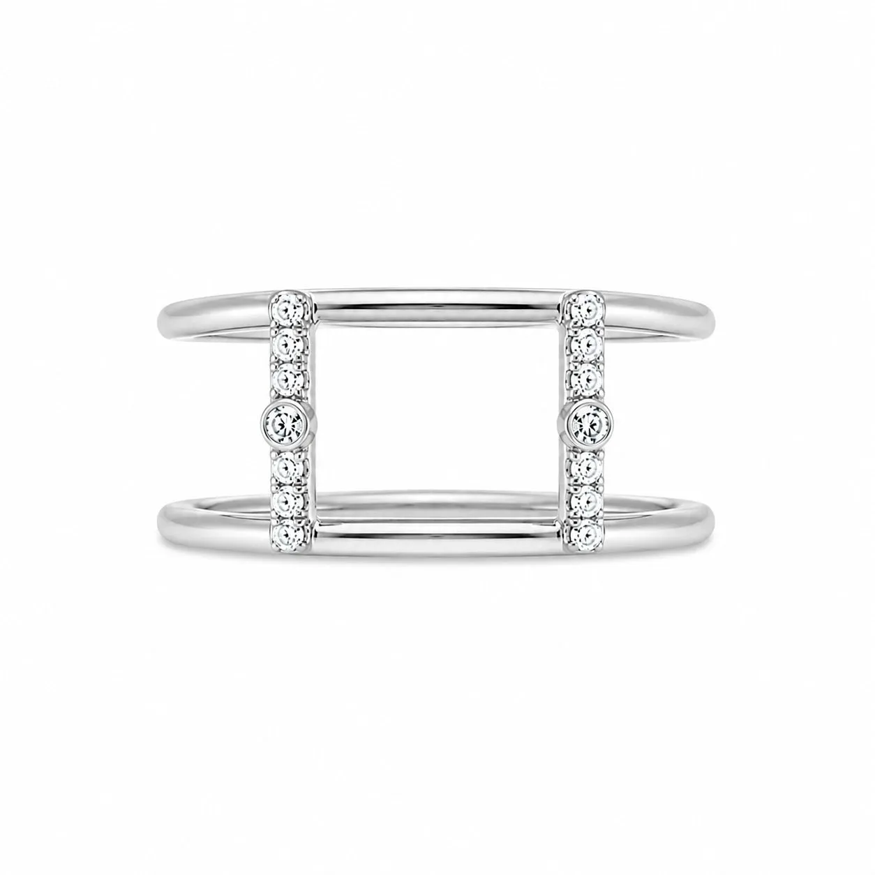 Tech Ring Jacket - Silver and Diamonds sold by Meira T product image thumbnail 5