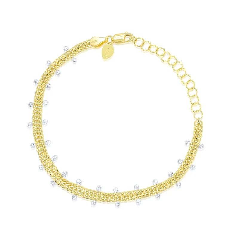 Mesh Bezel Bracelet made by Meira T