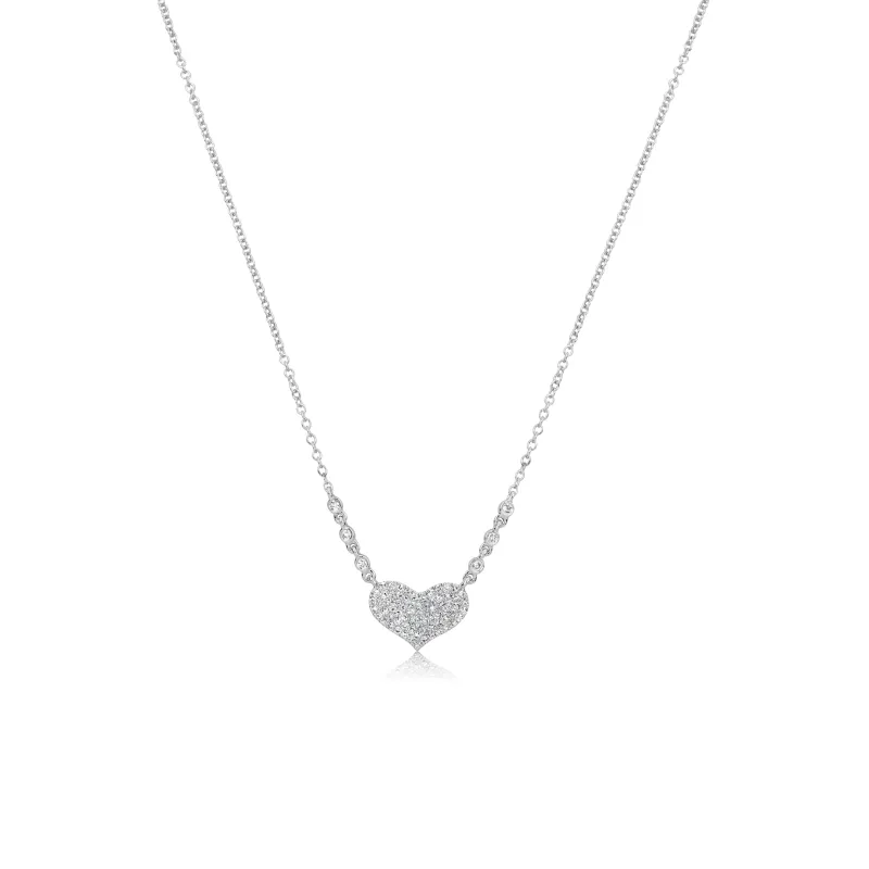 Pave Diamond Heart made by Meira T