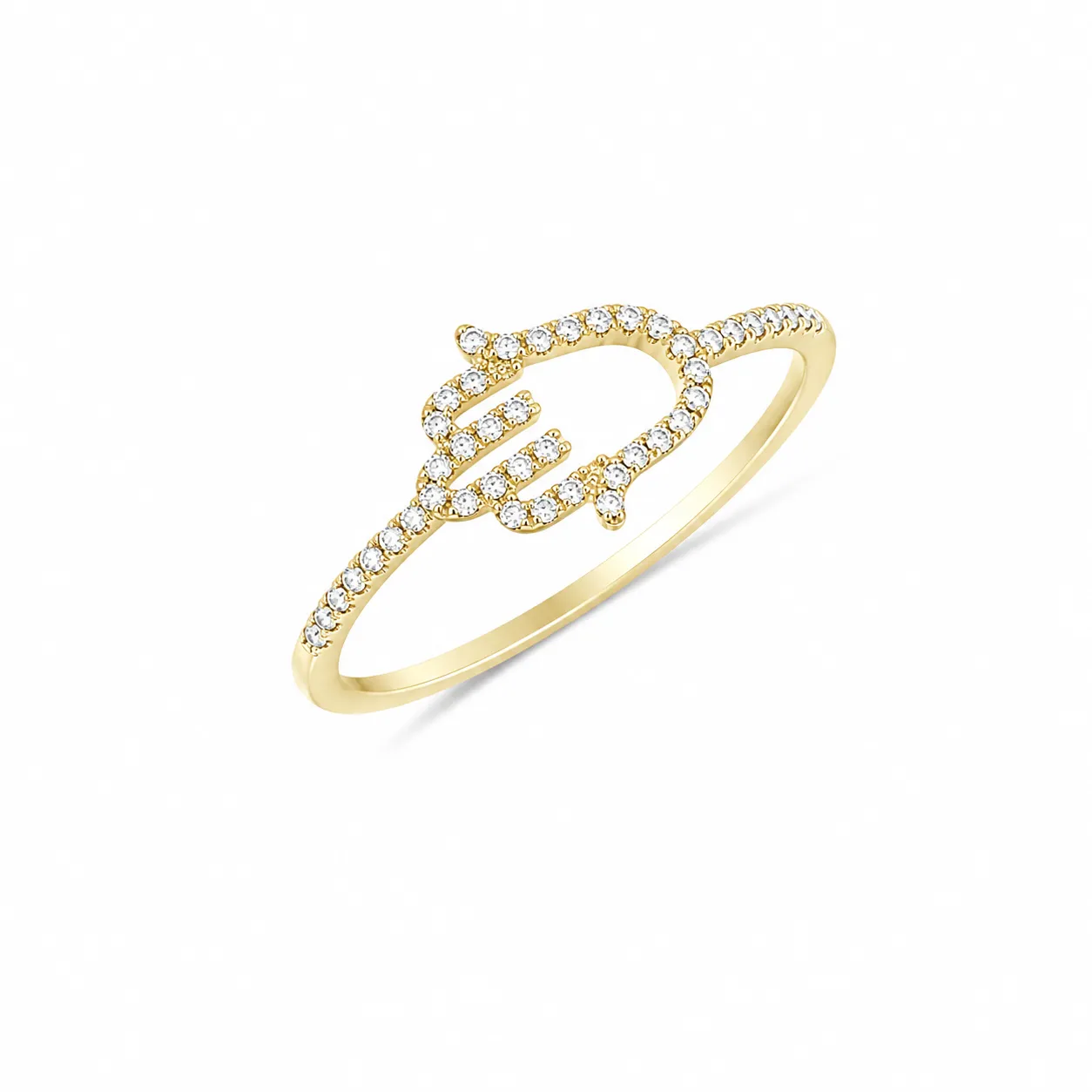 Pave Hamsa Ring sold by Meira T