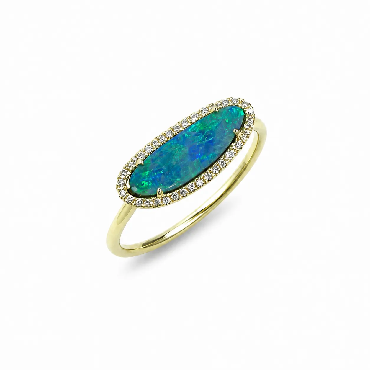 Elongated Opal Ring sold by Meira T