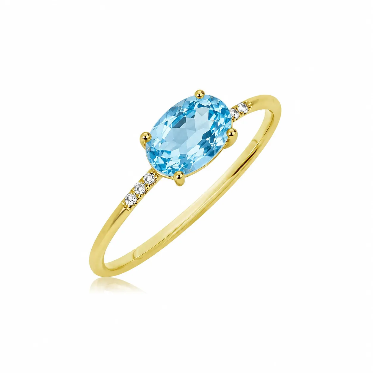 Blue Topaz Oval Ring sold by Meira T