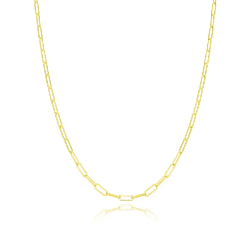 Yellow Gold 5mm Paperclip Chain sold by Meira T