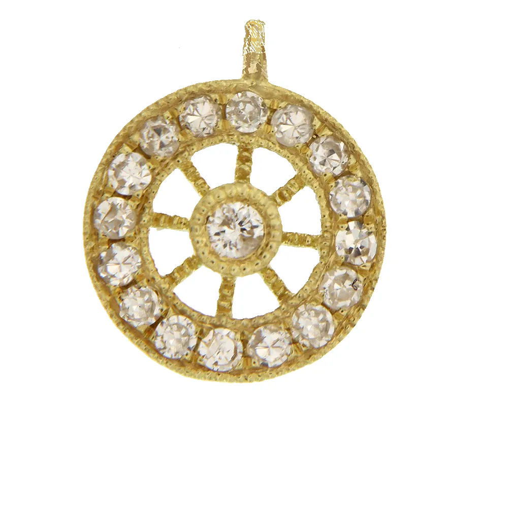 8mm yellow gold wheel sold by Meira T