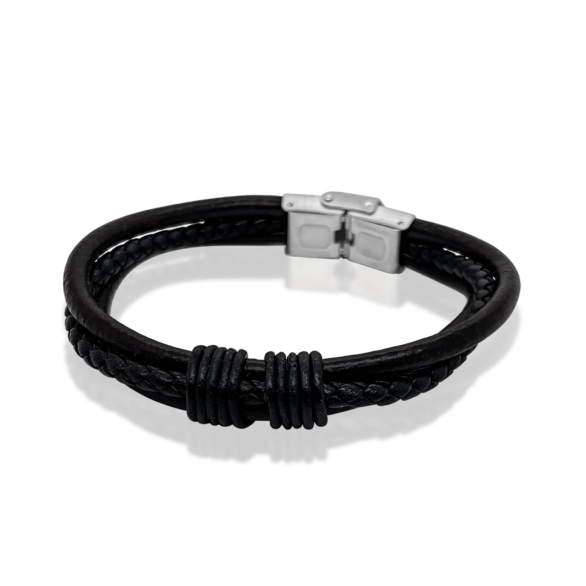 Mixed Rope Stainless Steel Bracelet sold by Meira T